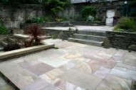 Edinburgh landscapers - note use of Indian Flagstone for patio.