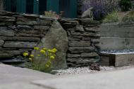 Edinburgh landscapers - note close up of stone dyke walling.